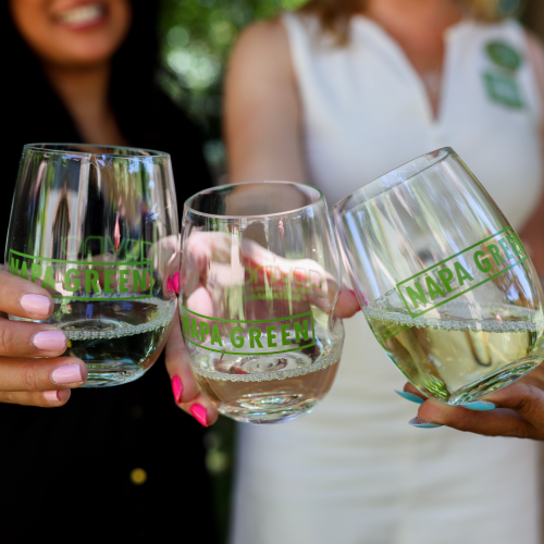 Glasses, cheers, Govino, nails